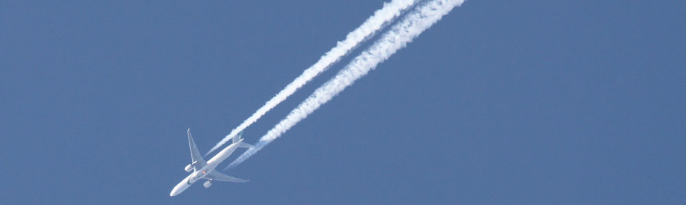 Seguimiento de vuelo: Imagin de un avion en el cielo.