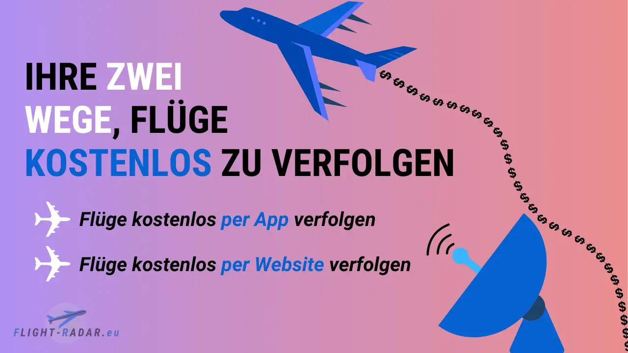 Flüge kostenlos verfolgen mit App oder im Web.